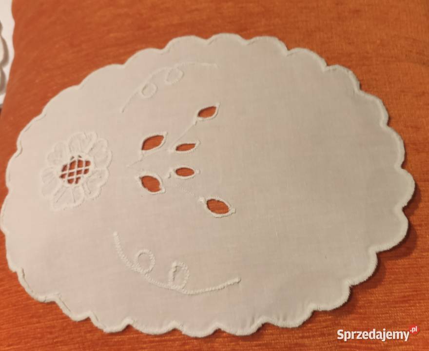 Serwetki dekoracyjne lniane biały Gdańsk