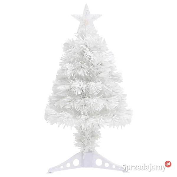 vidaXL Sztuczna choinka z lampkami biała 64 Warszawa