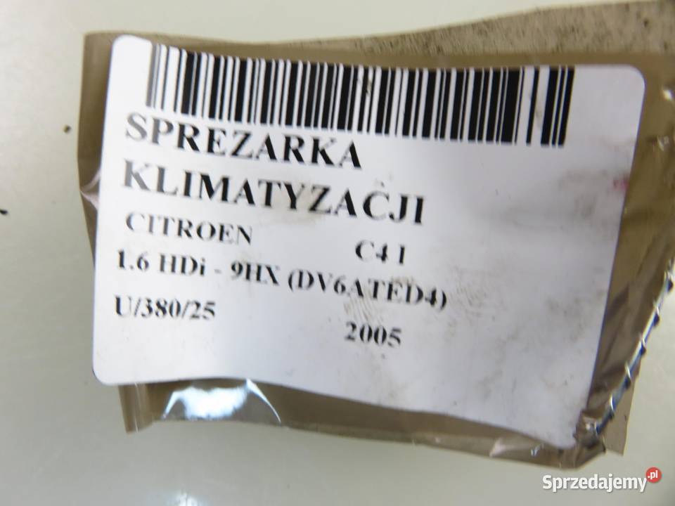 KOMPRESOR KLIMATYZACJI CITROEN C4 I 16 HDi