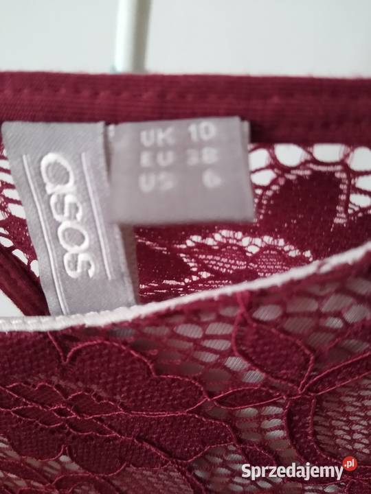 Sukienka ASOS Rozmiar 38 czerwony