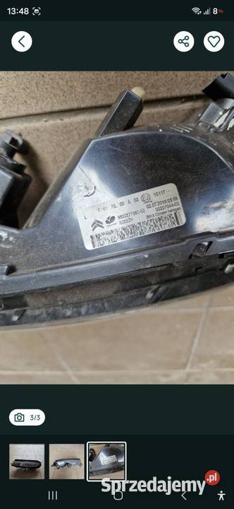 Lampa lewa kierunkowskaz citroen c3 2018 Kierunkowskazy zachodniopomorskie Białogard