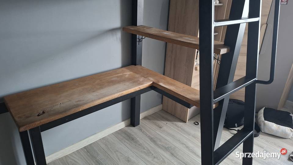 Sprzedam Łóżko z antresolą I biurkiem Klecewo