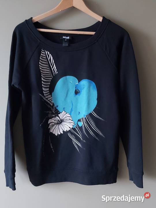 Bluza Just Cavalli rozmiar S made in Italy niebieski Lublin