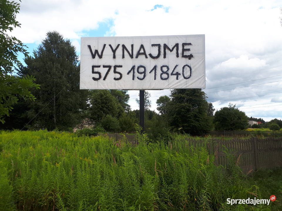 baner reklamowy 7x3 obwodnica Zwiercia Poręba