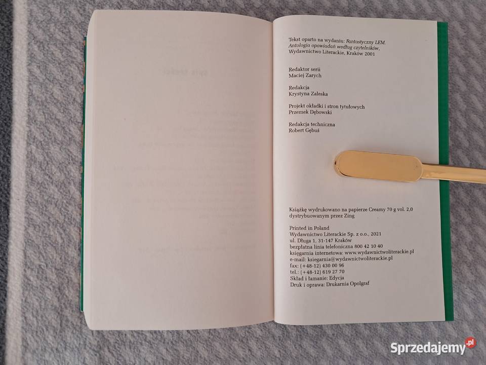 Książka Fantastyczny Lem Antologia opowiadań Proza i poezja Kraków