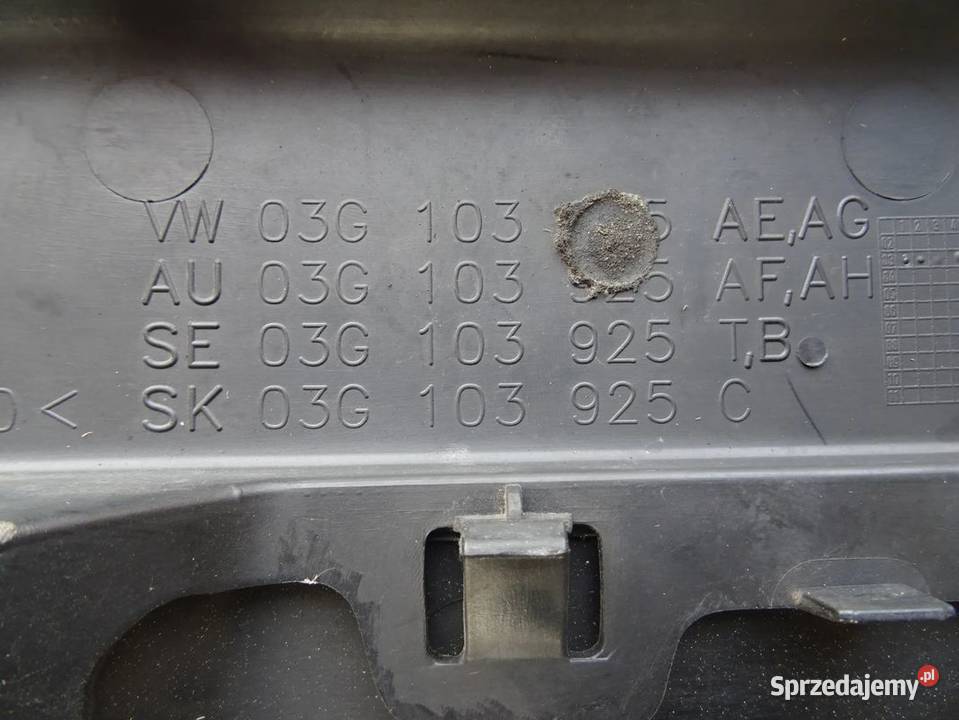 Osłona pokrywa obudowa na silnik volkswagen Parcice