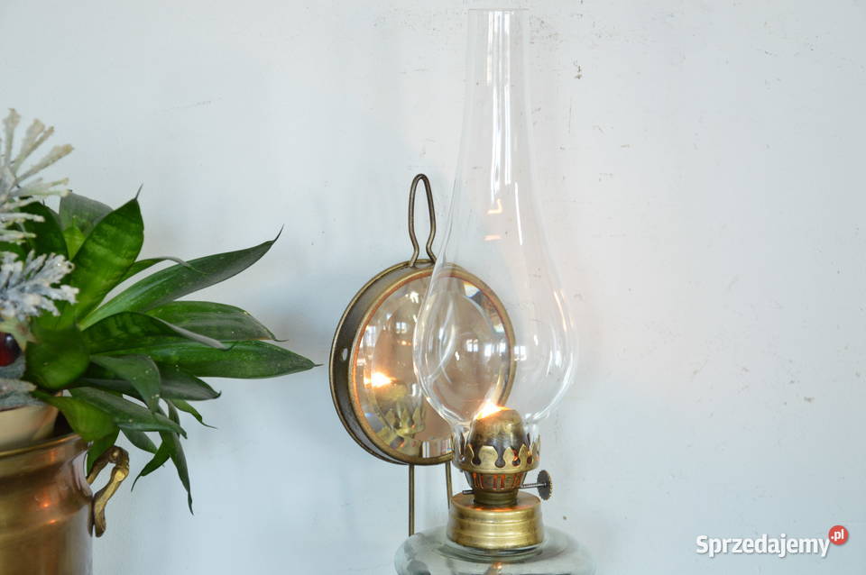 lampa naftowa stara wisząca stojąca z lusterkiem Jastrzębie-Zdrój sprzedam