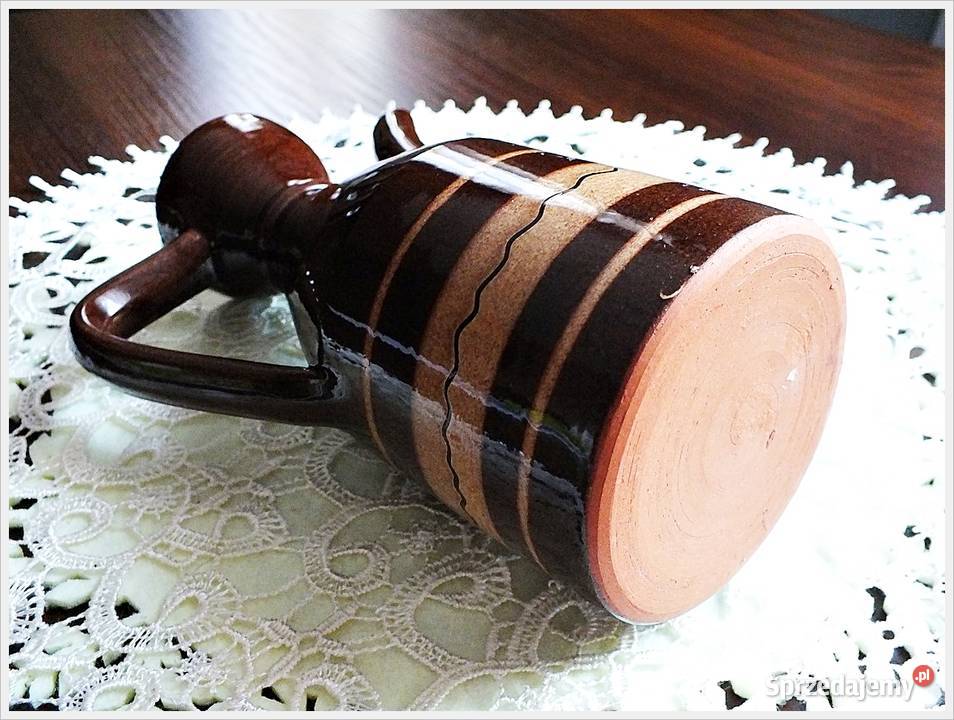 Stary dzbanek Unikatowy kształt Naczynie lat Żary