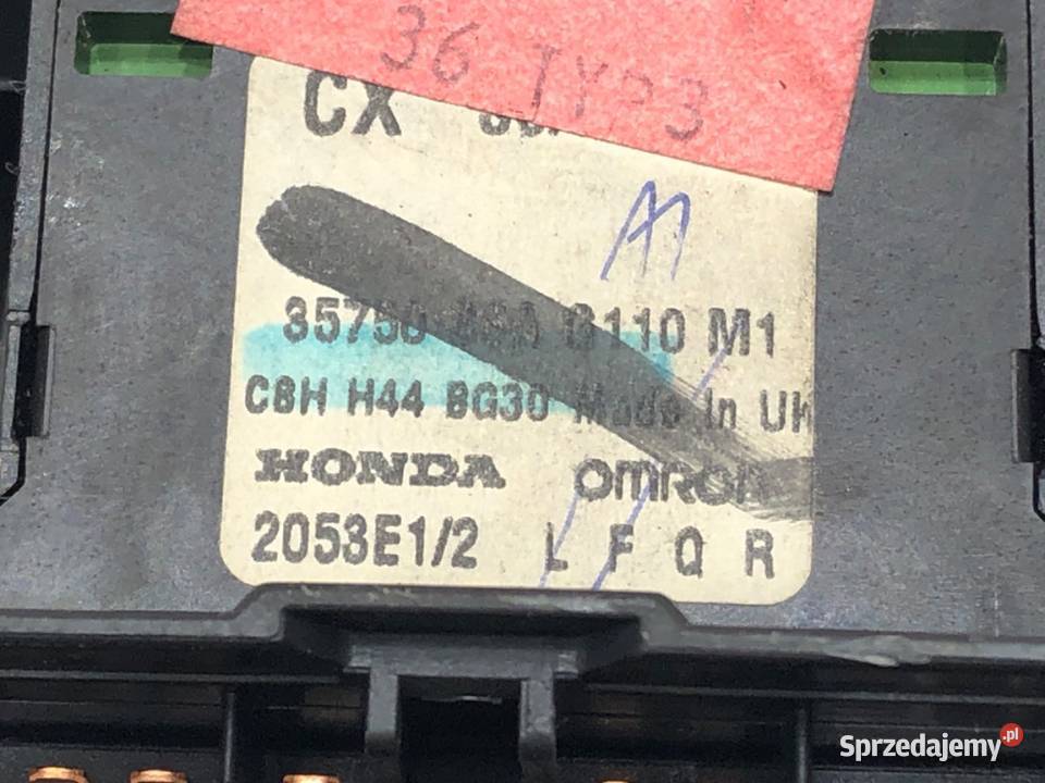 PRZEŁĄCZNIK SZYB HONDA CIVIC VII 0006 Hatchback Wyposażenie wnętrza podkarpackie