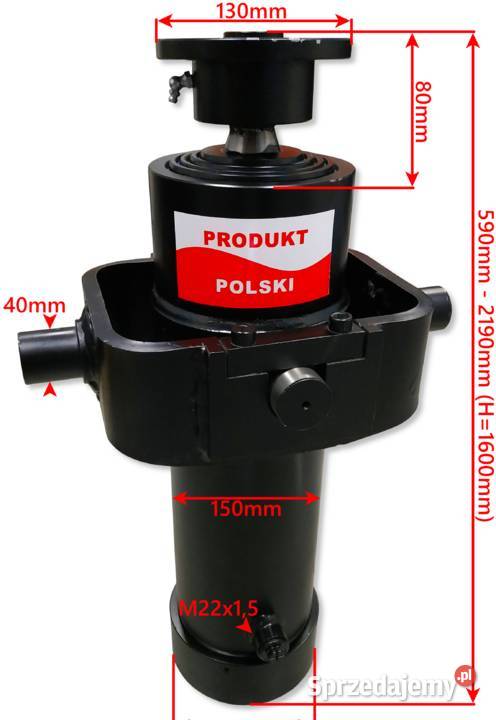Siłownik Hydrauliczny skok 1600 12 T URSUS Solec Kujawski sprzedam