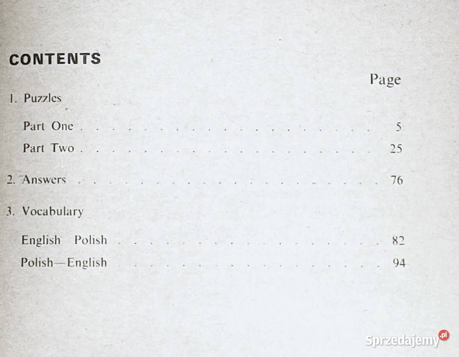 Crosswords and other puzzles in english Adam Chełm sprzedam