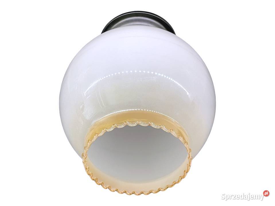 Mała biała lampa wisząca klosz