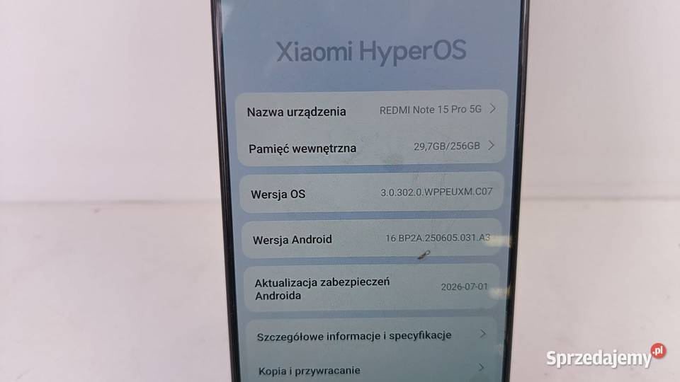 Smartfon Redmi Note 15 Pro 5G 8256GB