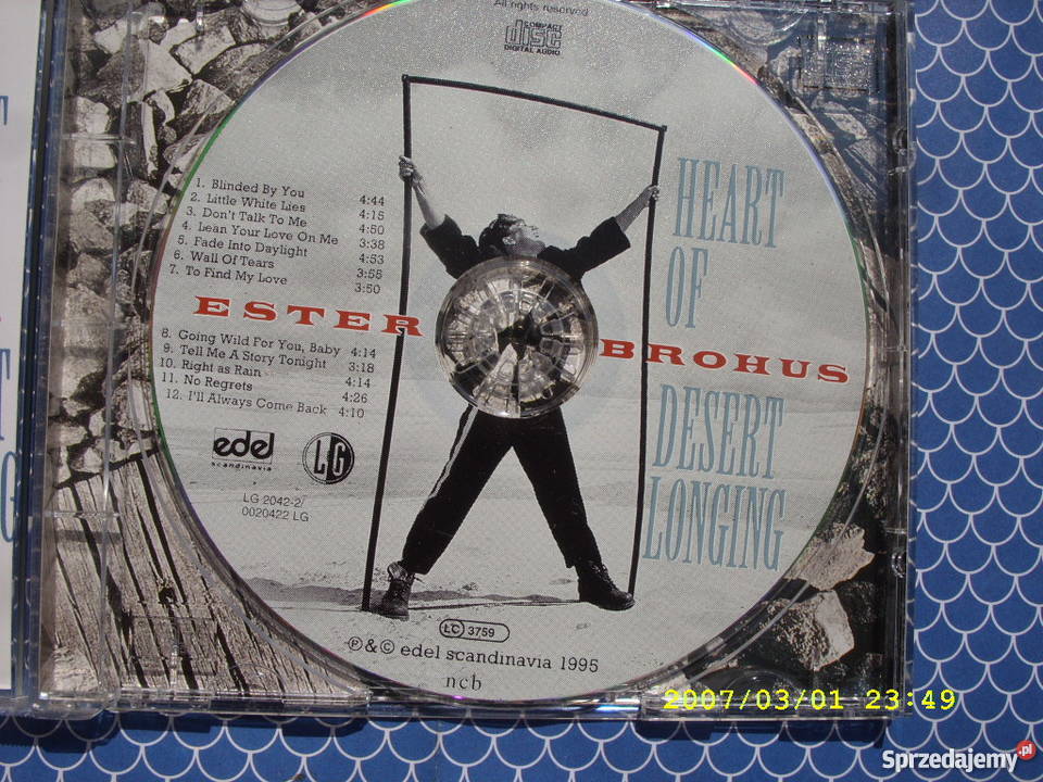 Rock CD ESTER BROHUSHEARTH OF DESERT LONGING CD Wołów