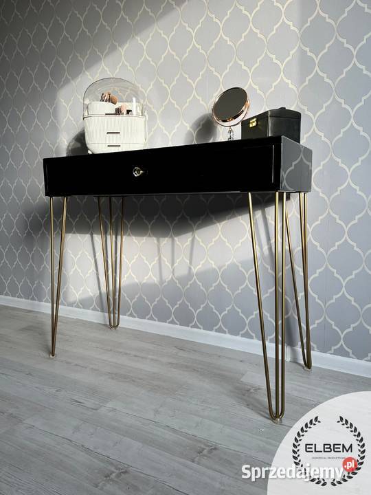 Szklana czarna toaletka konsola Glamour DOSTAWA Warszawa