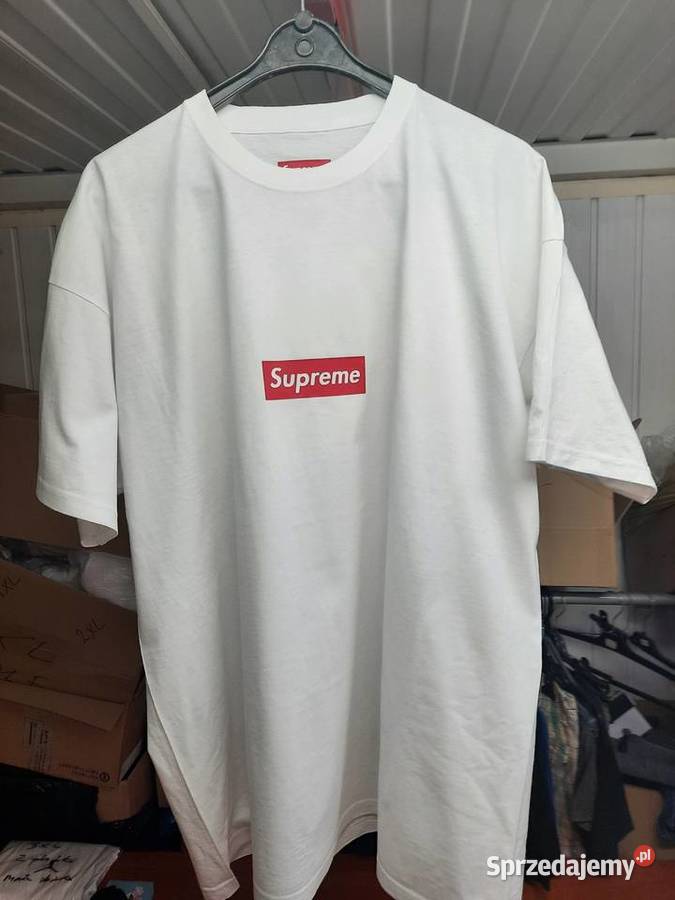 Biala nowa koszulka Supreme L bez metek Odzież sportowa Poznań