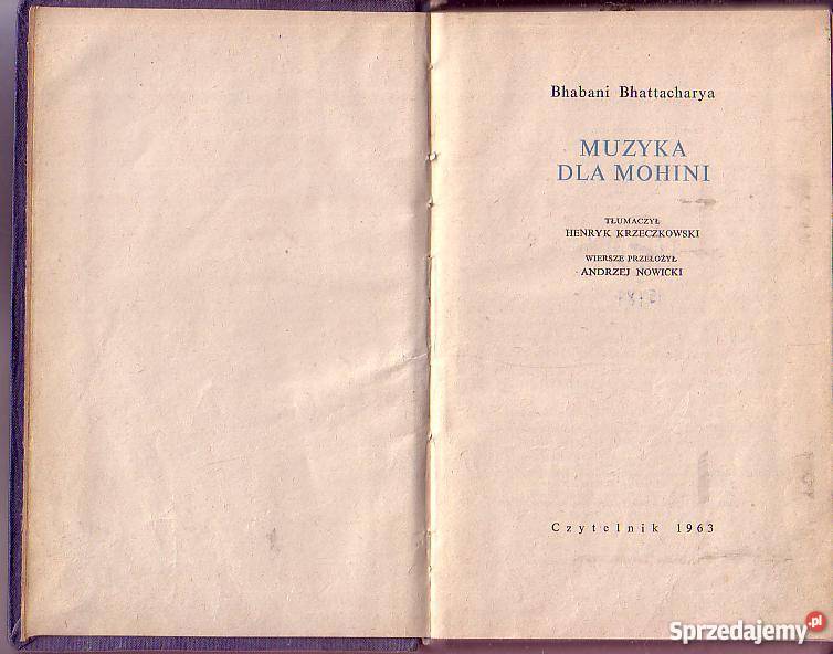8449 MUZYKA MOHINI BHABANI BHATTACHARYJA Czyrna