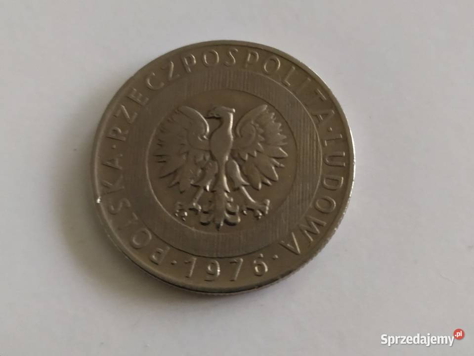 Moneta 20 b z PRL 1976 Wieżowiec i Kłosy warmińsko-mazurskie Olecko