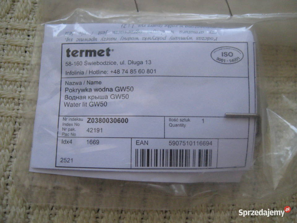 Pokrywa GW50 do Termet Elektronik G1902 Sosnowiec sprzedam