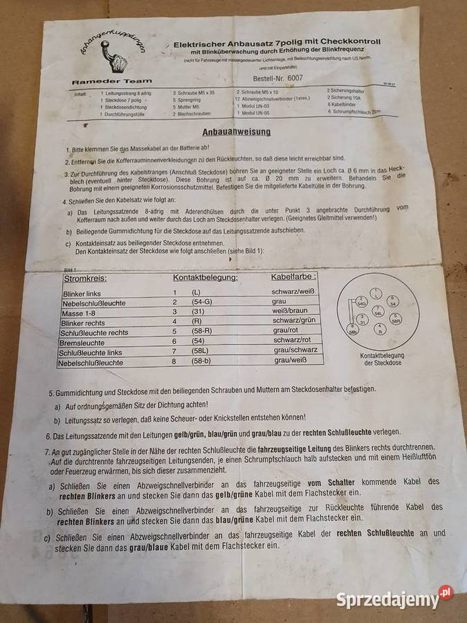 Honda Accord VII kombi hak holowniczy wypinany Pozostałe Brwinów