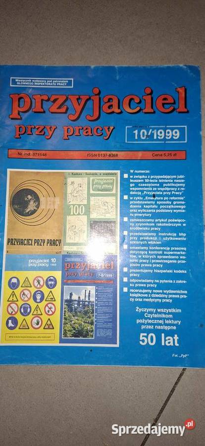 Przyjaciel pracy 101999 jubileuszowy numer Łęczyca sprzedam