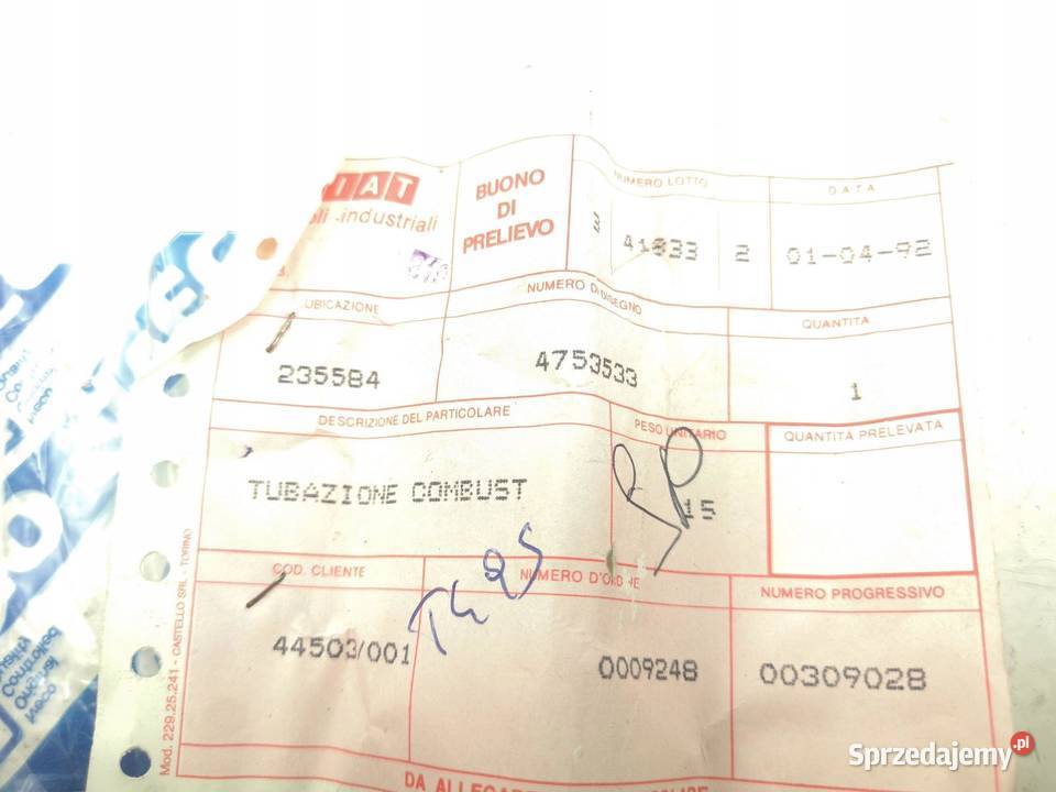 PRZEWÓD PALIWOWY IVECO 308 3510 4010 4510 ORI lubelskie