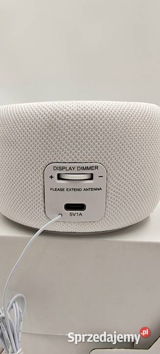 Zegar Budzik Radio Światło Nocne BUFFBEE 7 Ząbki sprzedam