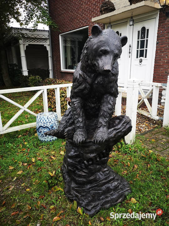 Król Lew Lew z brązu 145 figura z brązu Wrocław