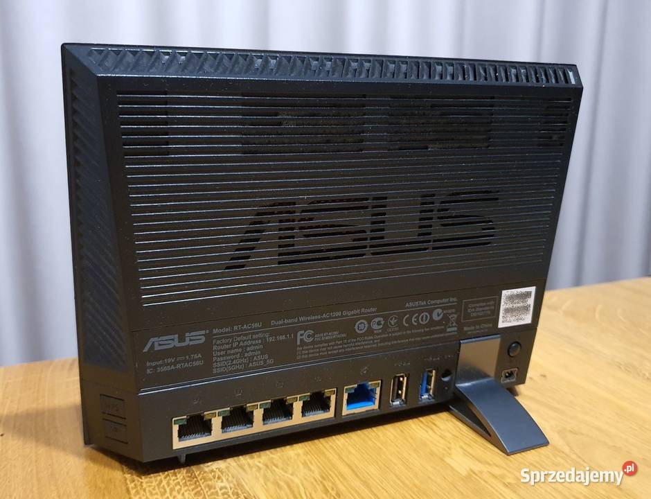 Router ASUS RTAC56U 750Mbs abgnac USB stan Internet i komunikacja mazowieckie Warszawa