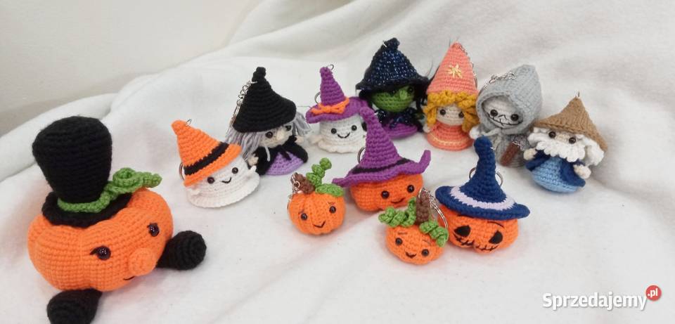 Halloweenowa kolekcja wykonana na szydełku