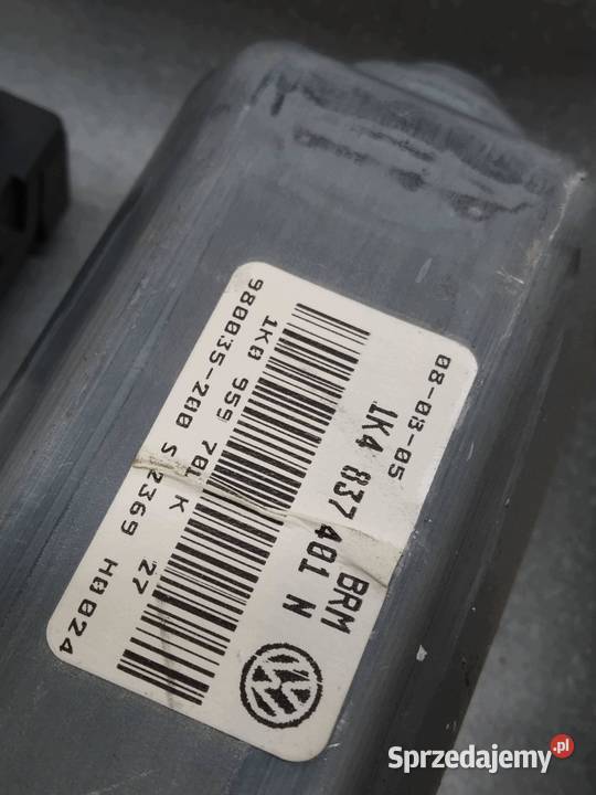 MECHANIZM SZYBY LEWY PRZÓD 1K4837401N VW Rok produkcji 2005