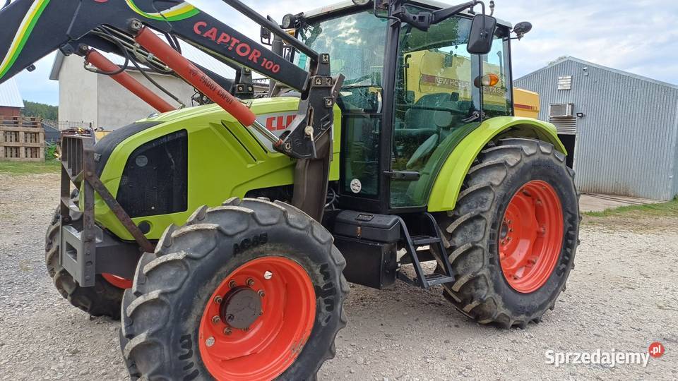Claas Axos 320 z ładowaczem czołowym Faucheux Siedlce