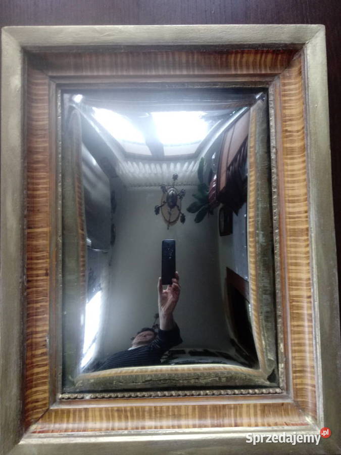 wypukłe lustro w stylu angielskim antyczne Piotrówek
