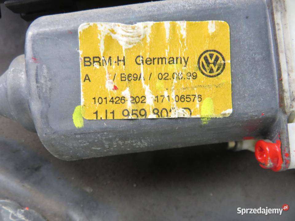 PODNOŚNIK SZYBY PRAWY PRZEDNI VW BORA 1J1959802D