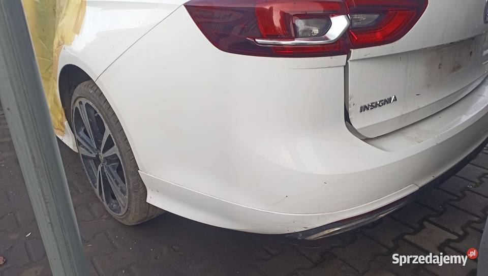 Zderzak tył Insignia B kombi biały wielkopolskie Orchowo