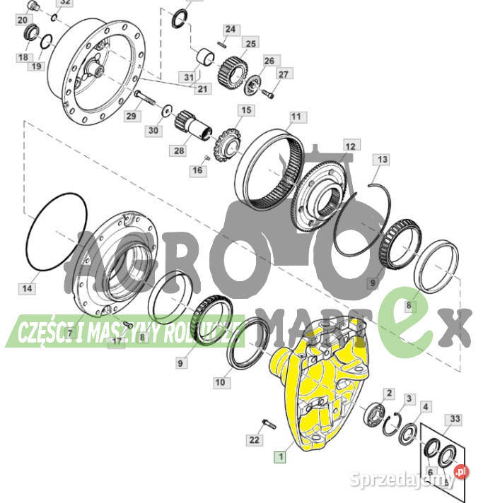 R550572 R290303 ZWROTNICA RH JD Pozostałe Wichrów