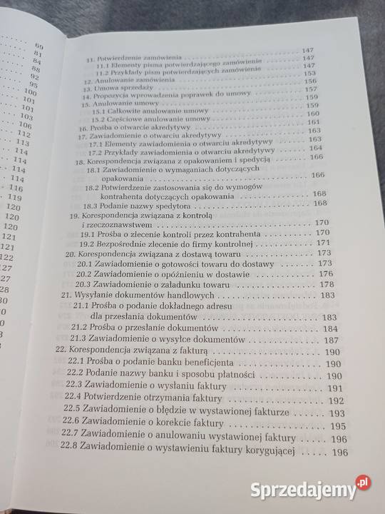 Wzory korespondencji handlowej i umów w języku Warszawa