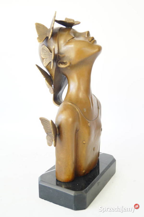 Kobieta z Motylami figura z brązu rzeźba piękna Gizałki sprzedam