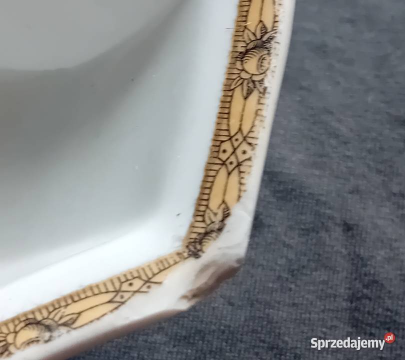 Miska salaterka porcelanowa Giesche sygnatura z wielkopolskie