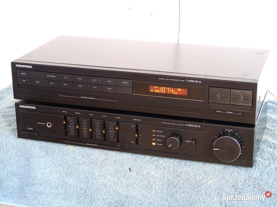 Wzmacniacz z korektorem i Tuner Grundig Vintage Amplitunery Jasło