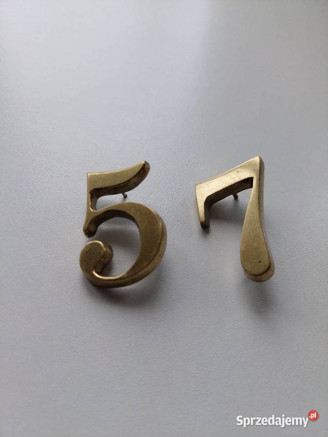 Cyfry mosiężne Mirosławiec