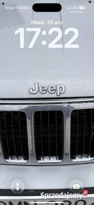 Jeep Grand Cherokee 4x4 37 Benzyna LPG srebrny Samochody osobowe Mońki