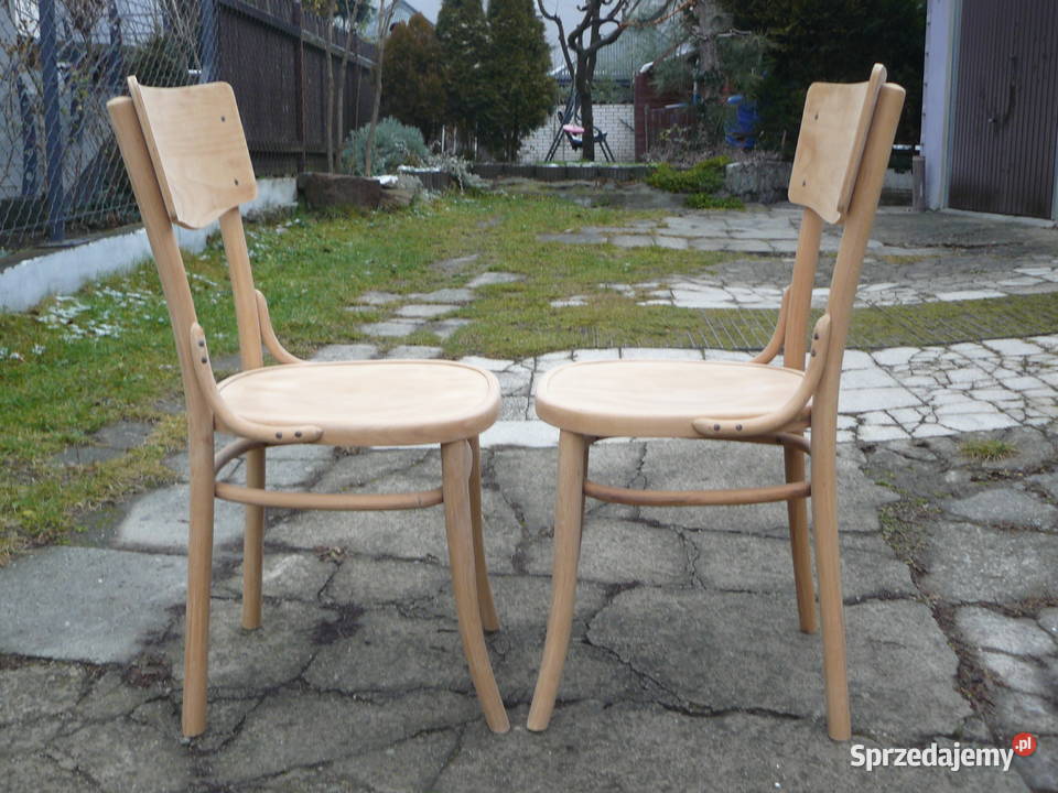 Stare krzesła gięte sygnowane Bondyrz małopolskie Nowy Sącz