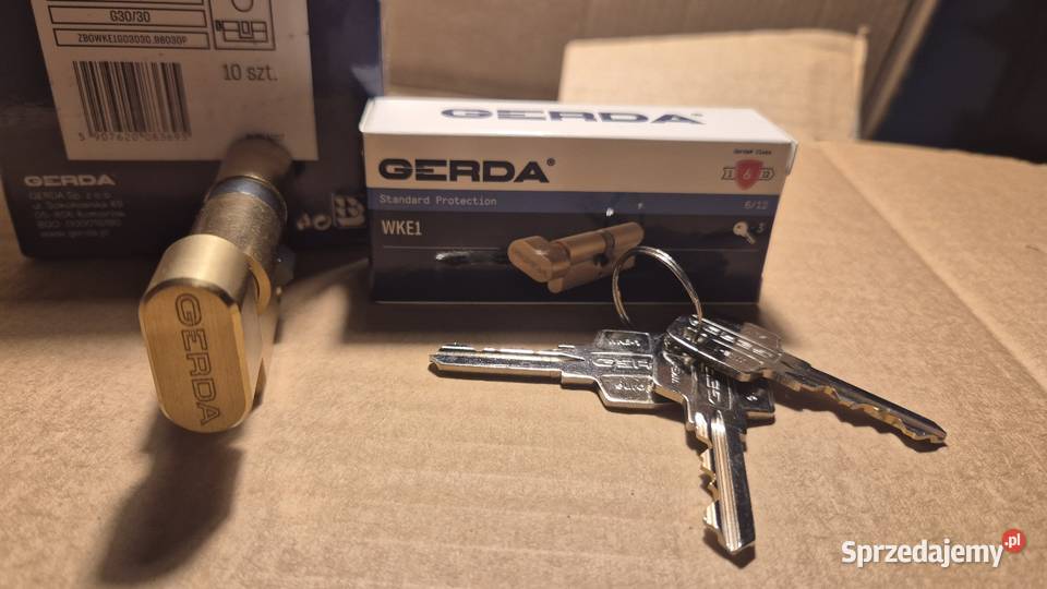 Wkładka Drzwiowa Gerda 3030 Mosiądz Zestaw 3 Kraków