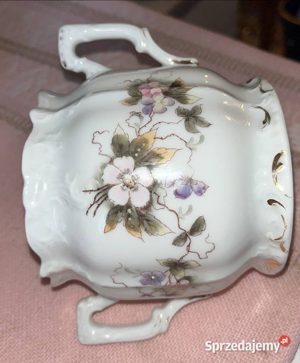 Secesja Cukiernica i mlecznik Ohme Syg 1882 1900 Porcelana i szkło Gdańsk