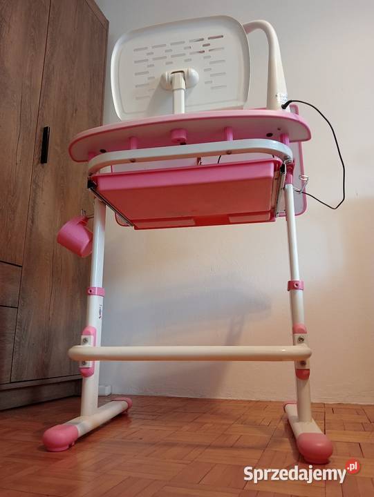 Biurko dziewczęce Pink z regulacją wysokości Jaworzno