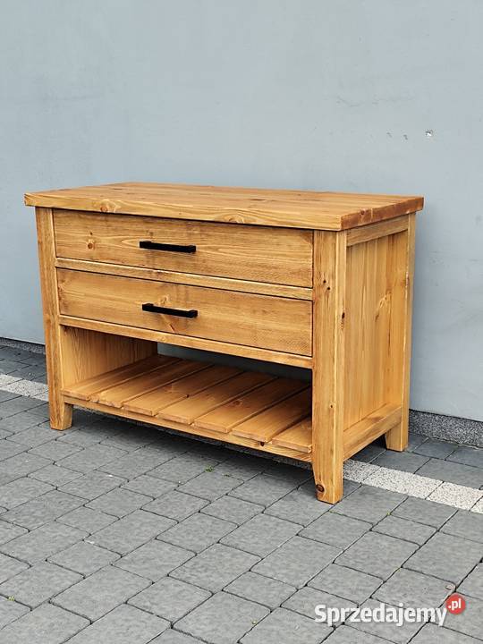Komoda drewniana 100x50x75 kolor dąb styl Zduńska Wola