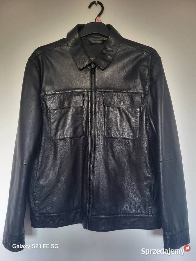 Klasyczna kurtka skórzana męska Massimo Dutti L Częstochowa