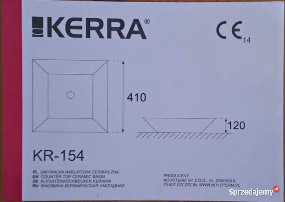 Szafka łazienkowa IKEA z umywalką KERRA biała 65cm małopolskie Kraków