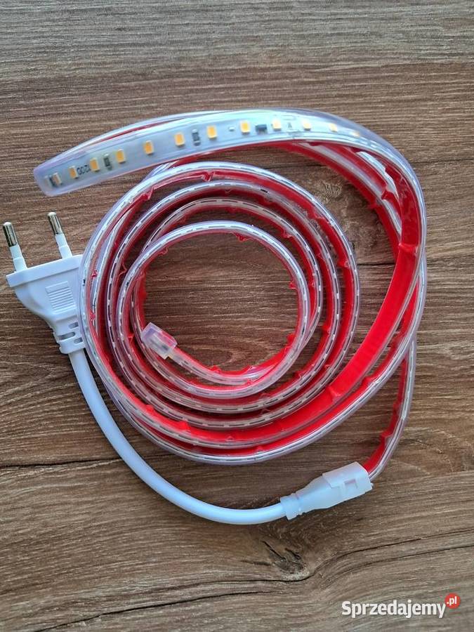 nowa zewnętrzna taśma led 2 m zasilanie 220V sprzedam